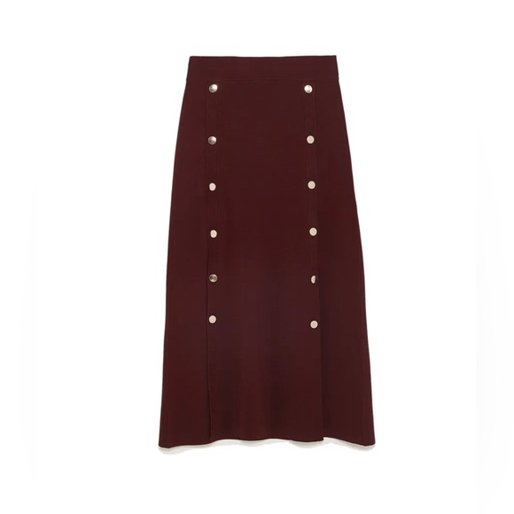 Zara skirt elegant wine color🫶🏻(0039) - Picture 3 of 8